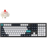 Keychron Q6 Max-M1 QMK, toetsenbord Zwart, BE Lay-out, Gateron Jupiter Red, RGB leds, Hot-swappable, Bluetooth, 2.4GHz