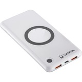 VARTA Wireless Powerbank 10.000 mAh - 20 W Wit, Qi, Power Delivery, Quick Charge 3.0