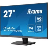 iiyama XU2794QSU-B6 27" monitor Zwart, HDMI, DisplayPort, Sound