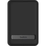 Belkin BoostCharge Magnetische draadloze 5000mAh-powerbank + standaard - 10 W Zwart, 5.000 mAh