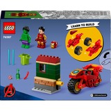 LEGO Marvel - Iron Man met motor en de Hulk Constructiespeelgoed 76287