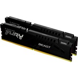 Kingston FURY 32 GB DDR5-6400 Kit werkgeheugen Zwart, KF564C32BBEK2-32, Fury Beast, XMP, EXPO