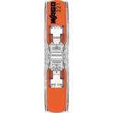 Wago Serie 221 - Inline connector 2x4 mm² verbinding Transparant/oranje, 60 stuks