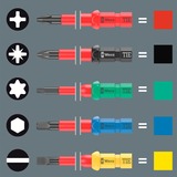 Wera Kraftform Kompakt VDE 17 RA Imperial 1 schroevendraaier Rood/geel, 17‑delig