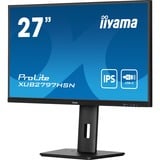 iiyama ProLite XUB2797HSN-B1 27" monitor Zwart, 100 Hz, HDMI, DisplayPort, USB-C, RJ45 (LAN), Audio