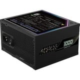 GIGABYTE GP-AE1000PM PG5, 1000 Watt voeding  Zwart, 6x PCIe, 1x 12VHPWR, Kabelmanagement