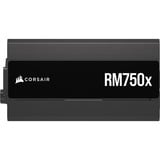 Corsair RM750x (2024), 750 Watt voeding  Zwart, 1x 12VHPWR, 3x PCIe, kabelmanagement