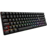 Sharkoon SKILLER SGK50 S2 PBT, gaming toetsenbord Zwart, BE Lay-out, Gateron G Pro 3.0 Yellow, RGB leds, Hot-swappable