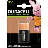 Duracell Rechargeable E-Block 9V 170mAh oplaadbare batterij 1 stuk