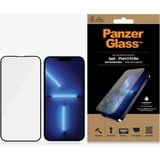 PanzerGlass iPhone 13 Pro Max - Black screenprotector Transparant/zwart