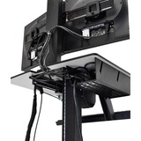 Ergotron WorkFit-C, Dual Sit-Stand Workstation trolley Zwart