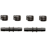 EKWB EK-Pro Tubing 10/17 mm Reinforced EPDM Preformed 45°/90° - Black slang Zwart