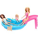 Mattel Barbie Blonde pop met zwembad en glijbaan 