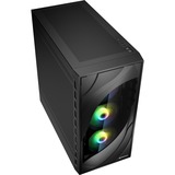 Sharkoon Rebel C80M RGB midi tower behuizing Zwart | 2x USB-A | 1x USB-C | RGB