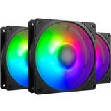 Cooler Master Mobius 120P ARGB 120x120x25 case fan Zwart, 3 stuks