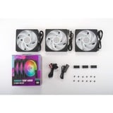 Cooler Master Mobius 120P ARGB 120x120x25 case fan Zwart, 3 stuks