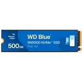 WD Blue SN5000 NVMe, 500 GB SSD Blauw, WDS500G4B0E, M.2 2280, PCIe Gen4 x4