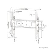 Neomounts WL35-750BL18 kantelbare wandsteun bevestiging Zwart