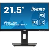 iiyama ProLite XUB2293HSU-B6 21.5" monitor Zwart, 100Hz, HDMI, DisplayPort, USB, Audio, AMD Free-Sync