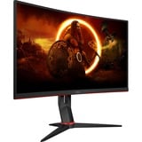 AOC C27G2Z3/BK 27" Curved gaming monitor Zwart/rood, 280Hz, HDMI, DisplayPort