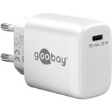 goobay USB-C PD GaN snellader (20 W) Wit, 1x USB-C, Power Delivery 3.0