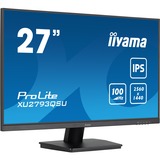 iiyama ProLite XU2793QSU-B6 27" monitor Zwart, 100Hz, HDMI, DisplayPort, USB, Audio, AMD FreeSync 