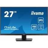 iiyama ProLite XU2793QSU-B6 27" monitor Zwart, 100Hz, HDMI, DisplayPort, USB, Audio, AMD FreeSync 