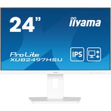 iiyama ProLite XUB2497HSU-W2 23.8" monitor Wit, 100 Hz, HDMI, DisplayPort, USB, Audio