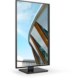 AOC 24P2QM 23.8" monitor Zwart, 2x HDMI, 1x Displayport, DVI-D, VGA, USB-A 3.2, USB-B 3.2