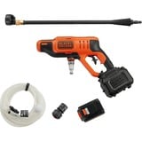 BLACK+DECKER BCPC18D1-QW 18V 2.0Ah Hogedrukreiniger Oranje/zwart, 18V 2.0Ah Accu en oplader inbegrepen