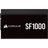 Corsair SF1000, 1000 Watt voeding  Zwart, 3x PCIe, 1x 12VHPWR, Kabelmanagement