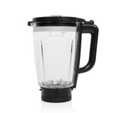 Princess 212094 Blender Solid Pro Roestvrij staal/zwart, 1,75 liter | RVS messenblok 6 messen | auto-clean-functie | onderdelen vaatwasserbestending