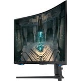 SAMSUNG Odyssey G6 G650 32" gaming monitor Zwart, 2x HDMI, 1x DisplayPort, 2x USB-A, 1x RJ-45, 240 Hz