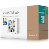 DeepCool PN850M, 850 Watt voeding  Wit, 3x PCIe, 1x 12VHPWR, kabelmanagement