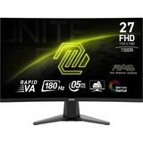 MSI MAG 27C6F 27" Curved gaming monitor Zwart, 180Hz, DisplayPort, HDMI, Adaptive Sync