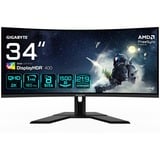 GIGABYTE G34WQCP 34" UltraWide gaming monitor 180 Hz, HDMI, DisplayPort, Audio, AMD FreeSync