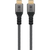 goobay Plus High-Speed HDMI-kabel met Ethernet Grijs, 2 meter