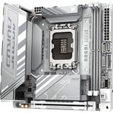 GIGABYTE B860I AORUS PRO ICE socket 1851 moederbord Wit, RAID, 2,5Gb-LAN, Wi-Fi 7, BT, Sound, Mini-ITX