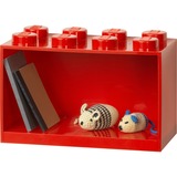 Room Copenhagen LEGO Brick Shelf, 8 noppen wandschap Rood