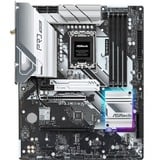 ASRock Z790 PRO RS WIFI socket 1700 moederbord Zilver/zwart, RAID, 2.5 Gb-LAN, Wi-Fi, BT, Sound, ATX