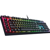 Razer BlackWidow V4 X, gaming toetsenbord Zwart, US lay-out, Razer Yellow, RGB leds, Doubleshot ABS