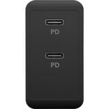 goobay USB-C PD Dual snellader (36 W) Zwart, 2x USB-C, Power Delivery