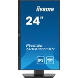 iiyama ProLite XUB2497HSN-B1 23.8" monitor Zwart, 100Hz, HDMI, Display Port, USB-C, LAN, Audio