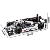 CaDA Sports Car - Endurance Racing Car C61 Constructiespeelgoed C61016W, Schaal 1:10