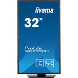 iiyama ProLite XB3270QSU-B1 31.5" monitor Zwart, 100Hz, HDMI, DisplayPort, USB, Adaptive Sync