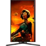 AOC U27G3X/BK 27" 4K UHD gaming monitor Zwart/rood, 2x HDMI, 1x DisplayPort, 160Hz