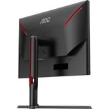 AOC U27G3X/BK 27" 4K UHD gaming monitor Zwart/rood, 2x HDMI, 1x DisplayPort, 160Hz