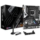 ASRock X670E Pro RS socket AM5 moederbord Zwart/zilver, RAID, 2.5Gb-LAN, WLAN, BT, Sound, ATX