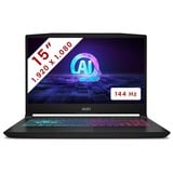 MSI Katana A15 AI (B8VG-298BE) 15.6"  gaming laptop Zwart | Ryzen 9 8945HS | RTX 4070 | 16 GB | 512 GB SSD | 144 Hz