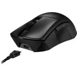 ASUS ROG Gladius III Wireless AimPoint gaming muis Zwart, 100 - 36.000 dpi, USB 2.0, 2.4 GHz, Bluetooth 5.1, RGB leds